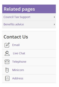 Right hand navigation block 