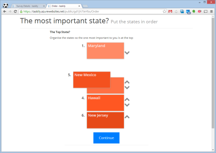 You can drag things into the right order for you