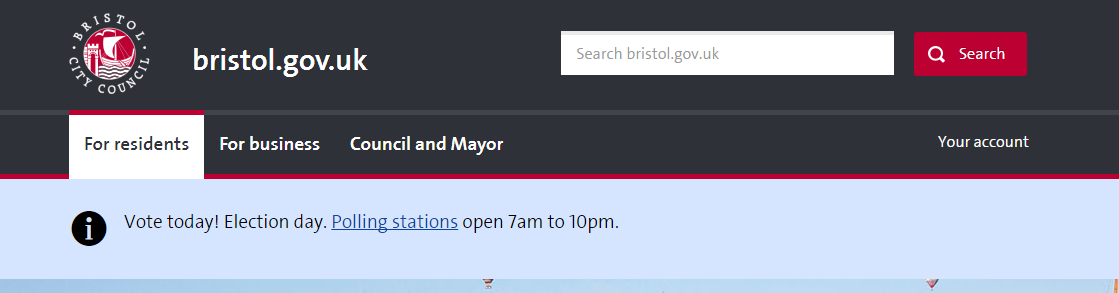 Highlighting the popular service across the top of the site is an effective way to gain attention