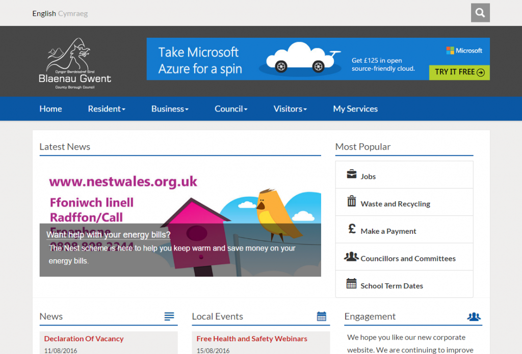 Blaenau Gwent CBC Home