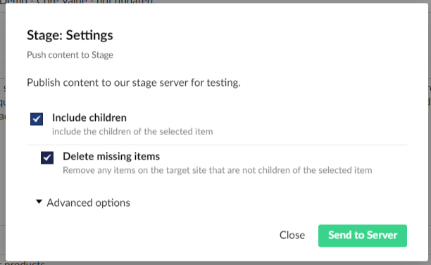 Simpler Editor publishing dialog