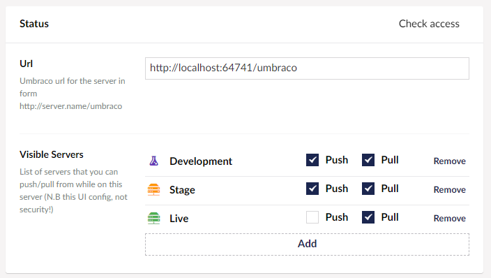 Network Mode config can be done for each server in your config