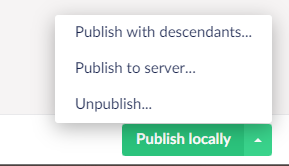Customized content buttons