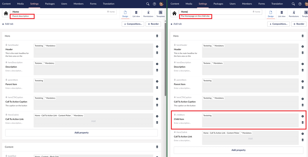 Fancy merge lets you add properties on child sites and still get updates from the master for exiting or new root values